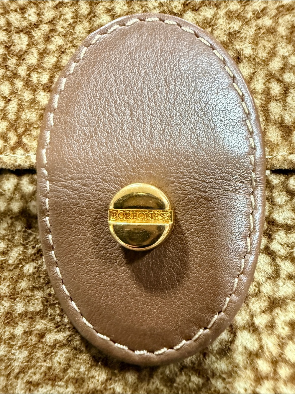Borbonese by Redwall Suede Quail Partridge Eye Wallet Made in Italy - Picture 6 of 8